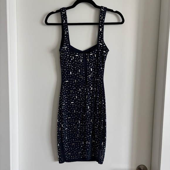 Windsor Rhinestone Mesh Bodycon Mini Dress - Picture 7 of 7